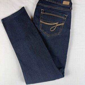 Jordache Jeans Womens 8 Skinny High Rise Blue Stretch Measures 30x27